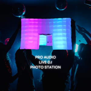Party Cube + Live DJ + Photo Station